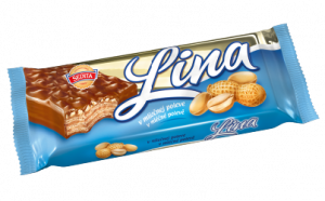 Lina - Milk Cocoa Coated Wafer With Peanuts and Cocoa Filling 60g